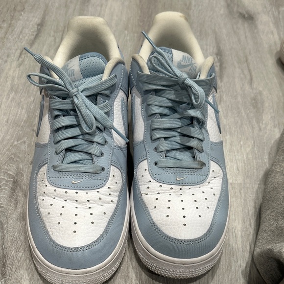 Air Force Other - Nike Men's Light Blue and White Sneakers
